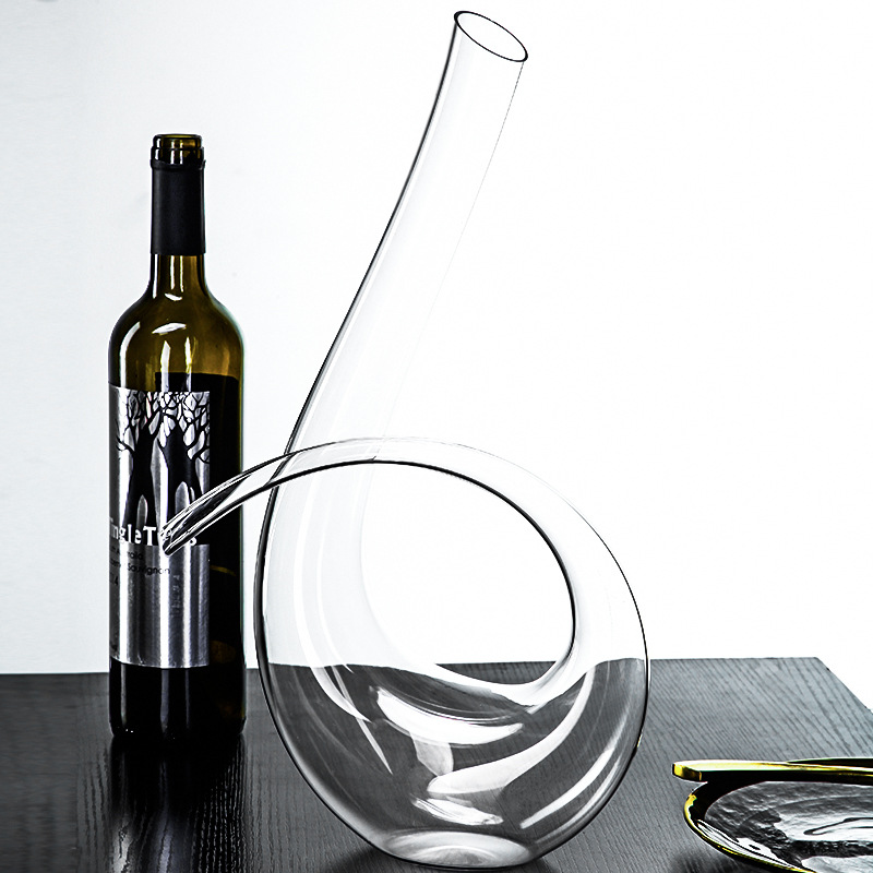 Bình Rượu Vang Thủy Tinh Cao Cấp DECANTER Chất Liệu BOROSILICATE 1500 ML DECOR LUXURY - Hàng Nhập Khẩu