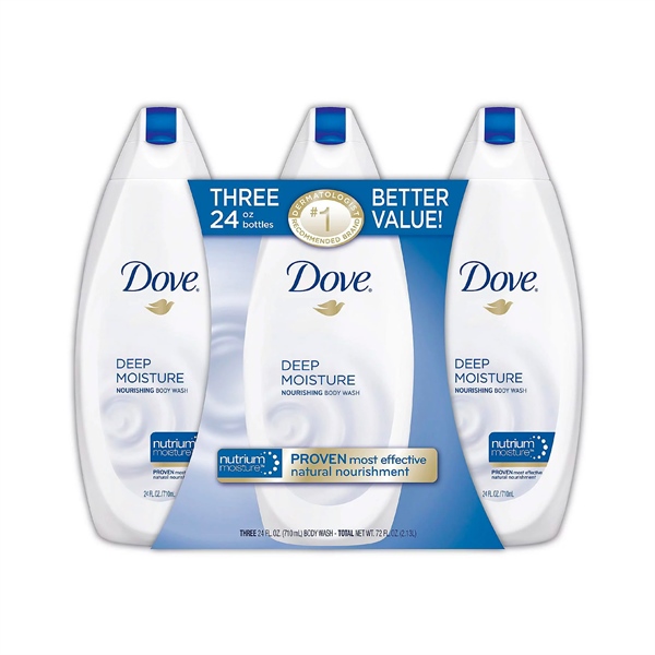 Set 3 Chai Sữa tắm Dove Deep Moisture Bodywash 709ml - Mỹ