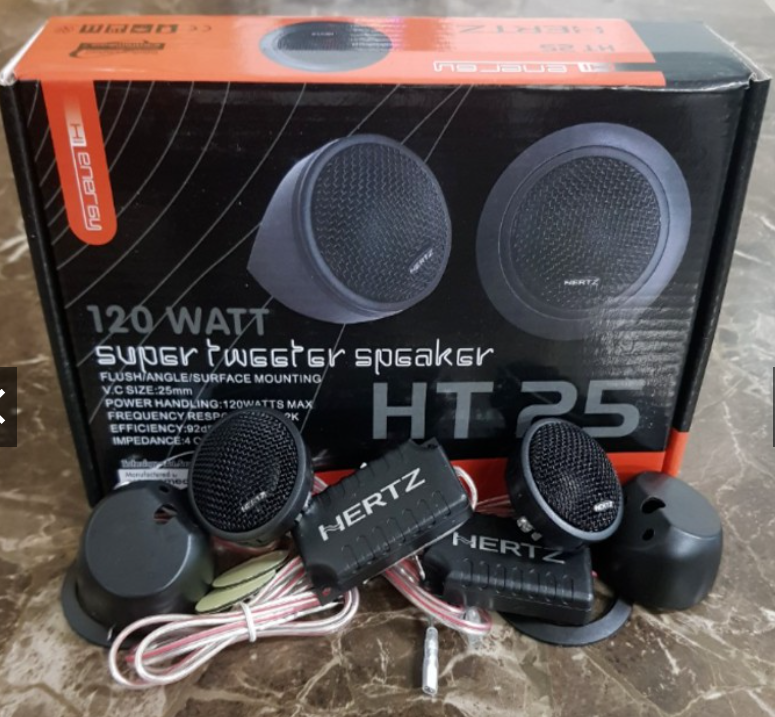 Loa ô tô - Loa Treble HERTZ HT25 cao cấp công suất 120W độ âm thanh cho xế yêu của bạn âm treble cực chất.