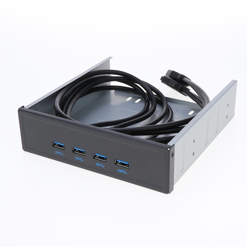 20/19 Pin Đầu Bảng Điều Khiển Phía Trước Để Âm Thanh Loại C USB 3.0 Một Hub 4 Cổng