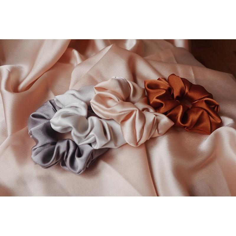 Dây cột tóc lụa scrunchies