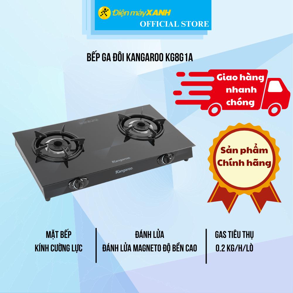 Bếp gas đôi Kangaroo KG8G1A - Hàng Chính Hãng