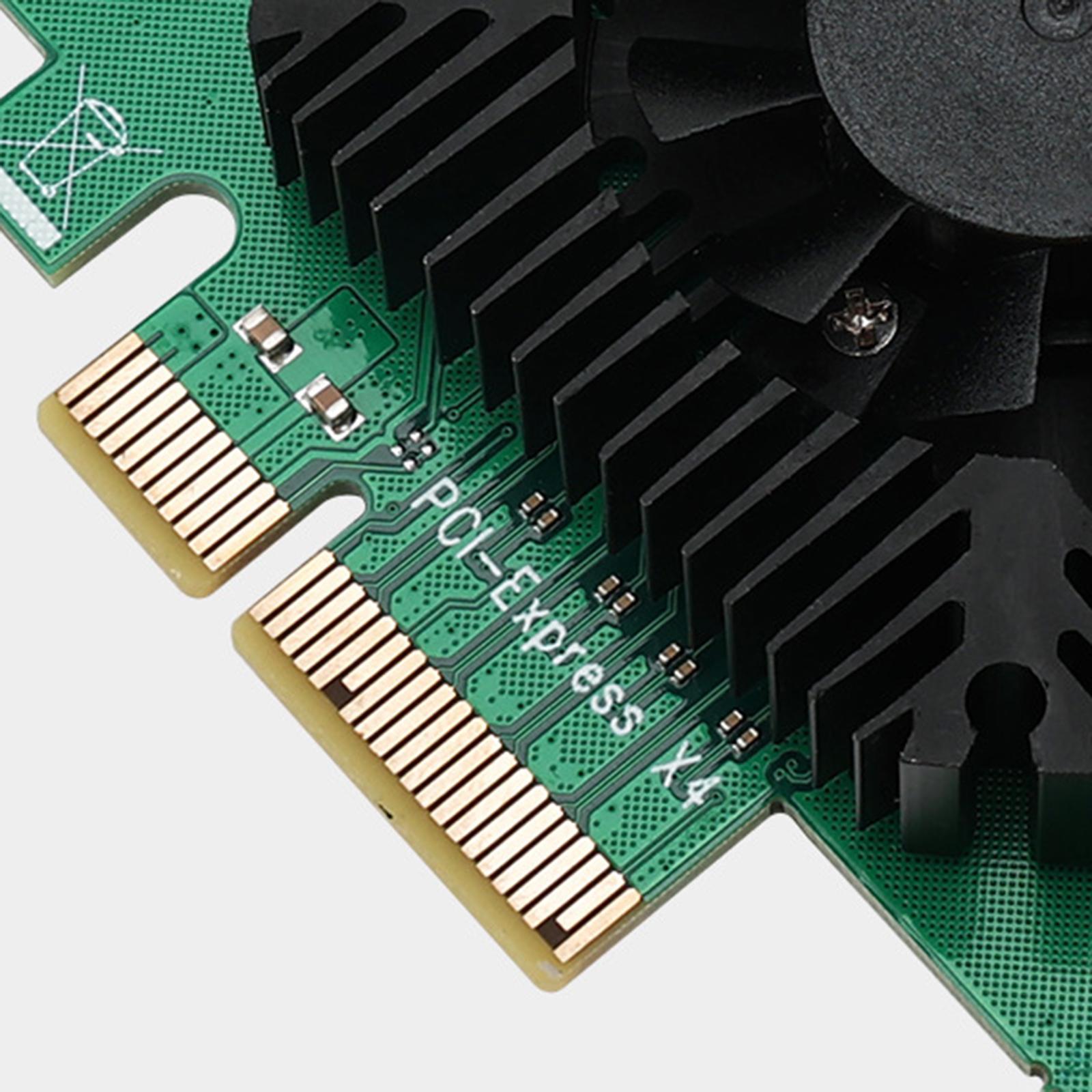 1 to 6  Expansion Card  x4/x8/x16 Converter 6 Port for