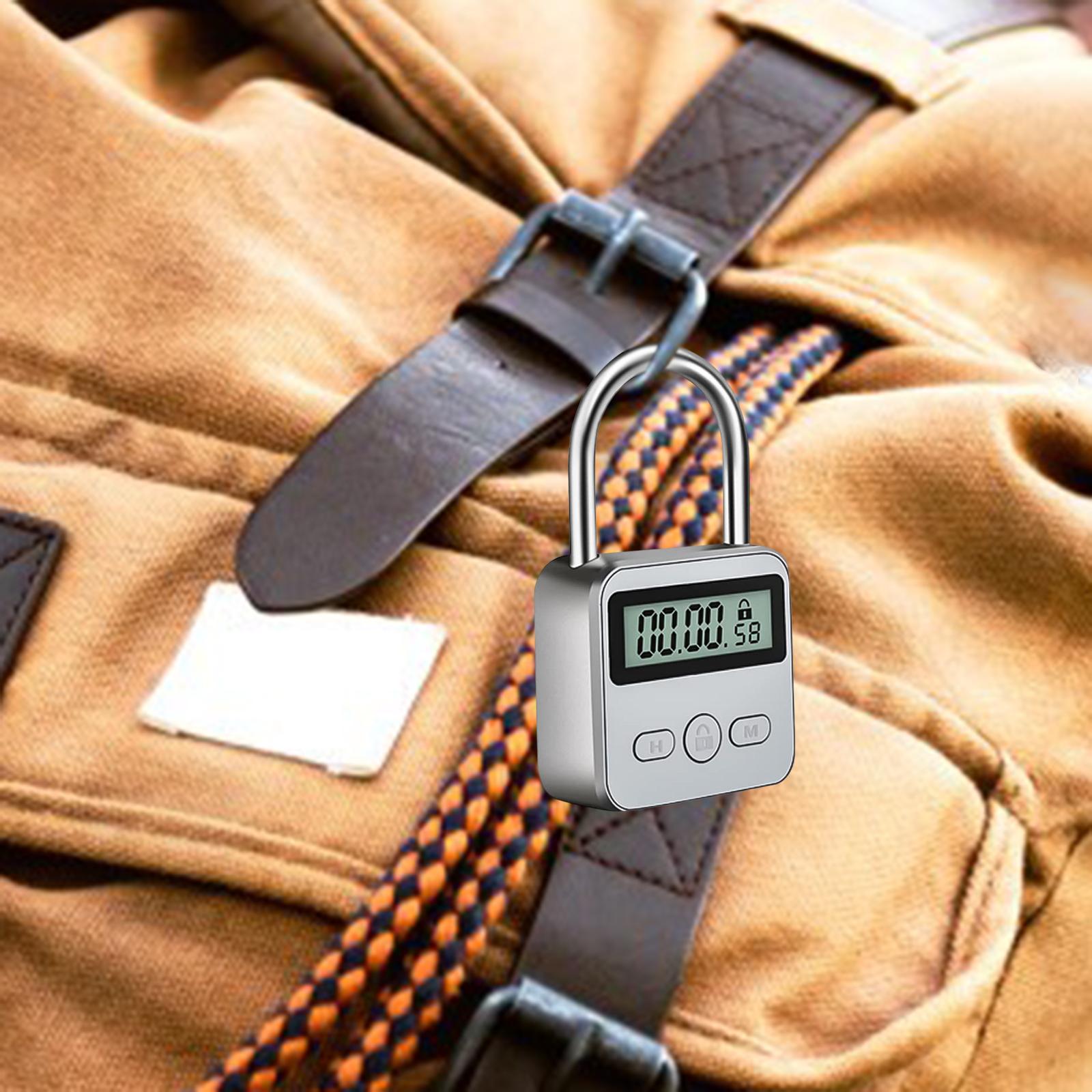 LCD Display Multifunction Electronic Time Metal Timer lock Adult Habit