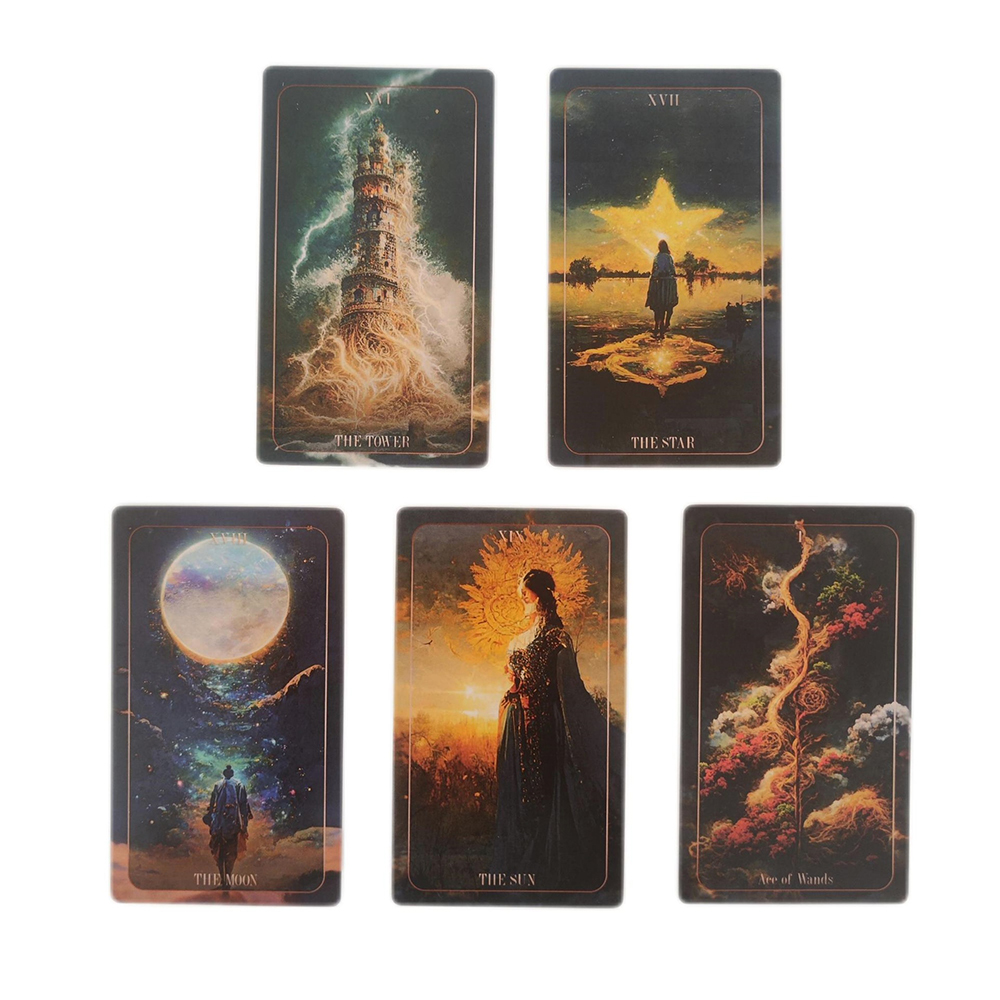 [Size Gốc] Bộ bài Delusion Tarot 78 lá bài 7x12 Cm đá thanh tẩy
