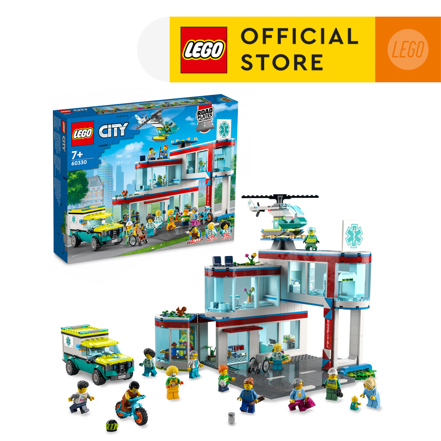 LEGO City 60330 Bệnh viện thành phố City (816 chi tiết)