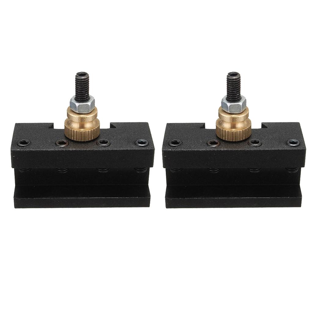2 chiếc CNC 1/4 "-1/2" Mini Tiện Thay Đổi Nhanh Bài Đối Mặt Với Xay Dụng Cụ