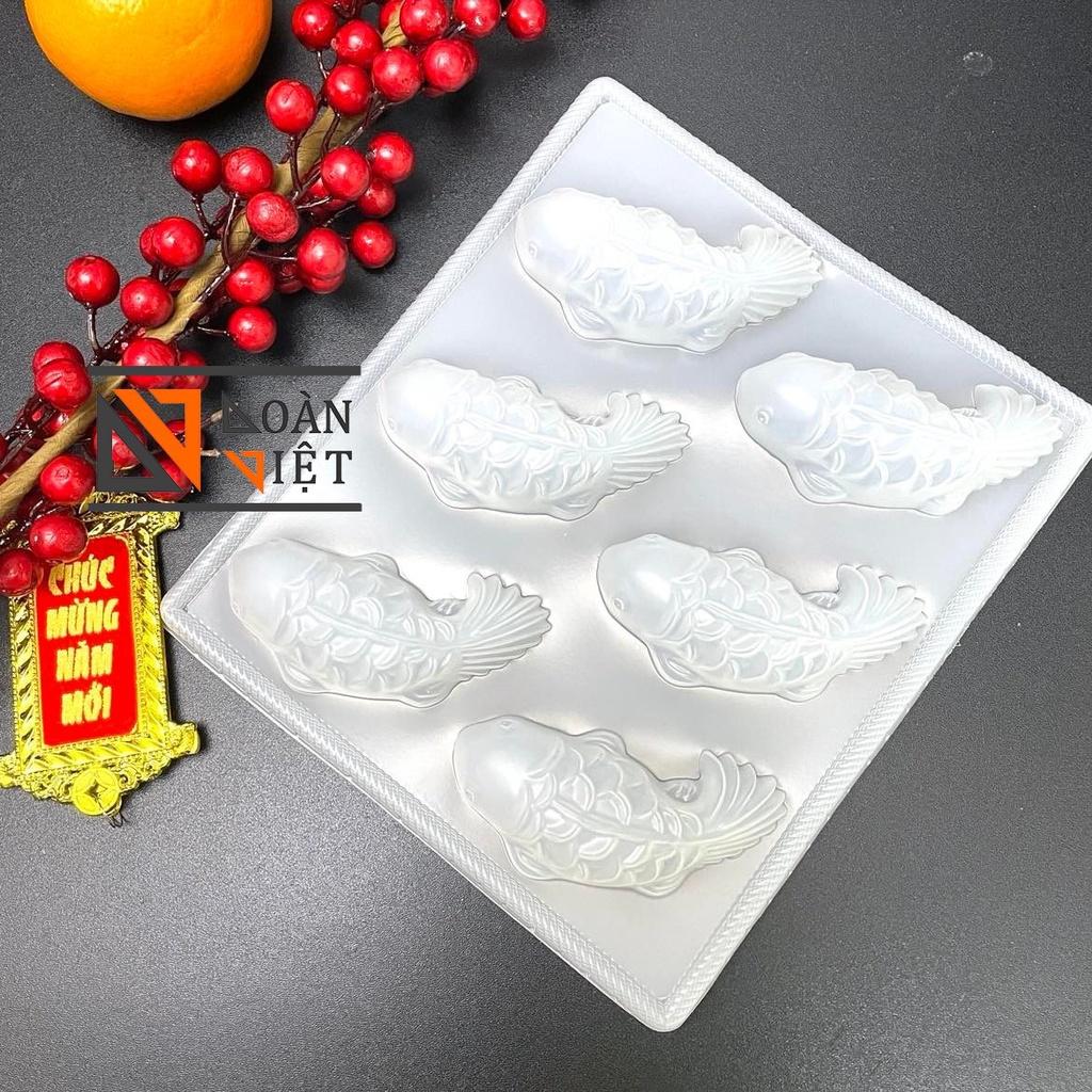 Khuôn RAU CÂU, NHẤN XÔI, BÁNH TỔ 6 cá….. Hình cá chép siêu sắc nét - Trang trí MÂM CÚNG ÔNG TÁO, NGÀY TẾT