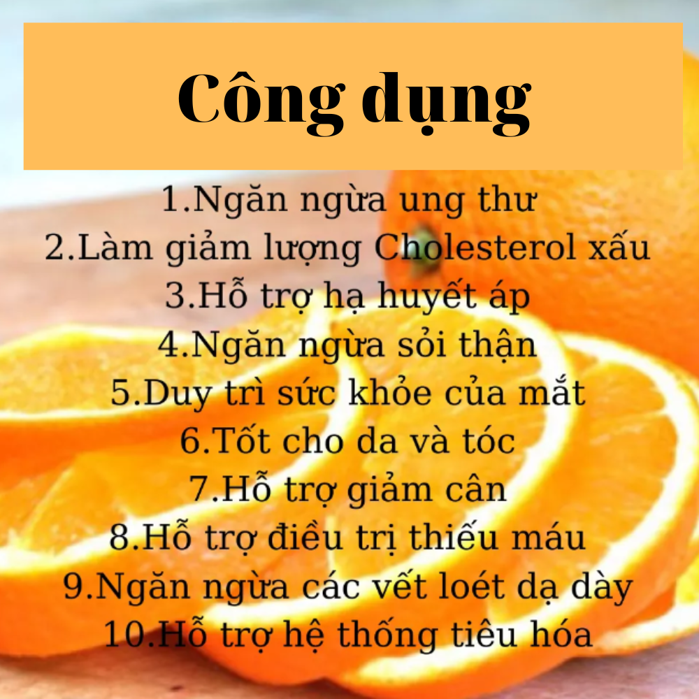Cam mỹ thái lát sấy lạnh robimart gói 250g