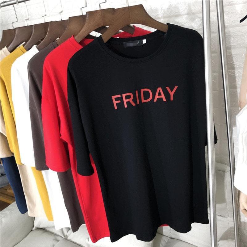 Áo Thun Trơn 7 Ngày Nam Nữ Cổ Tròn Tay Ngắn Chất liệu vải cotton 4 chiều