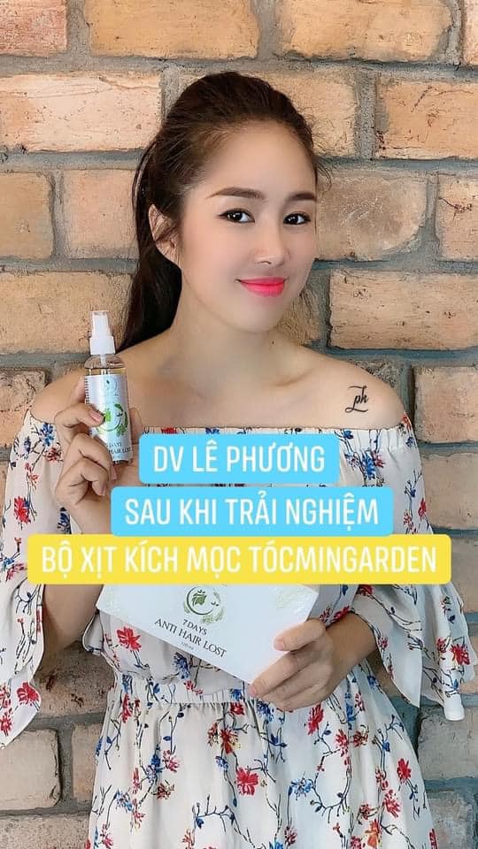 Bộ Xịt Kích Mọc Tóc  Giảm Rụng Tóc Mini Garden - 7 Days Anti Hairlost 120ml