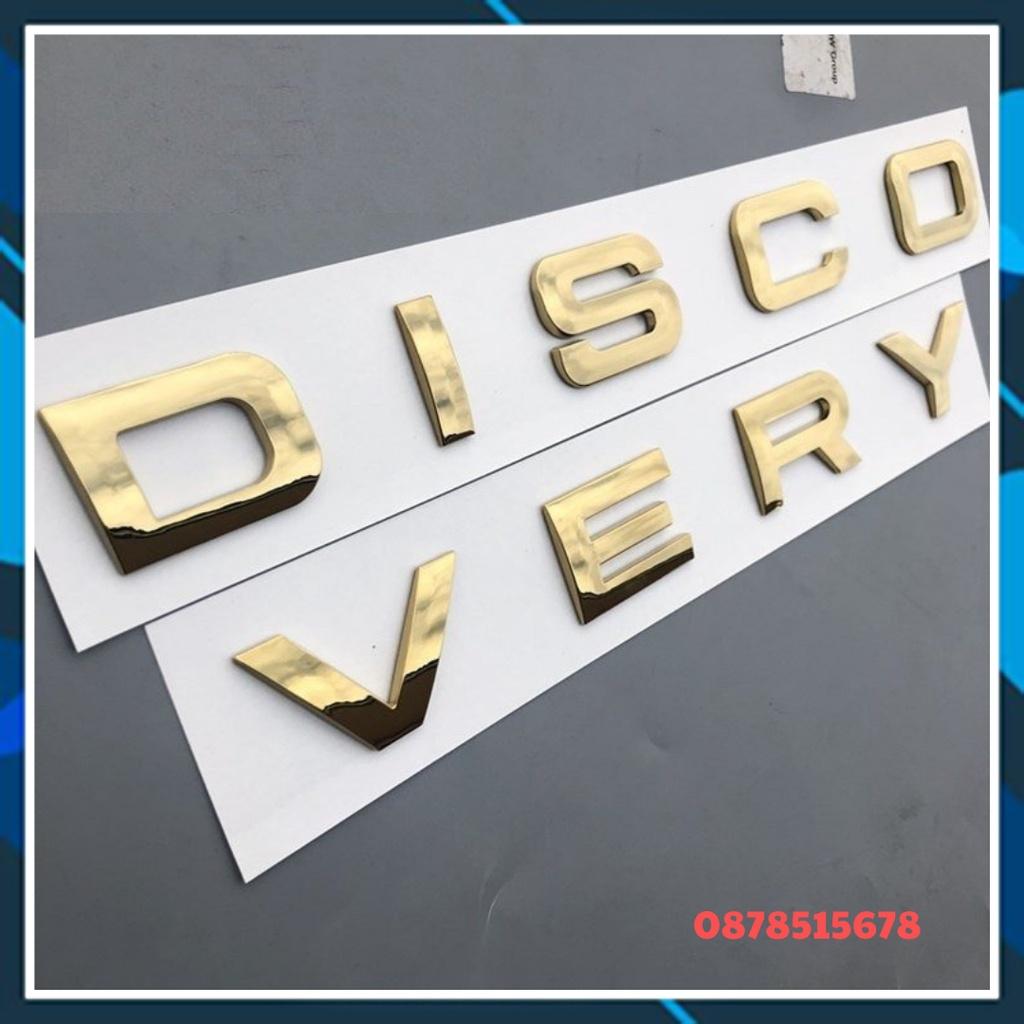 Chữ DISCOVERY Nổi 3D Trang Trí Ô Tô, Chữ Nổi Dán Xe, Chữ Trang Trí Ô Tô – Có Sẵn Keo Dán 3M 3 Màu Lựa Chọn