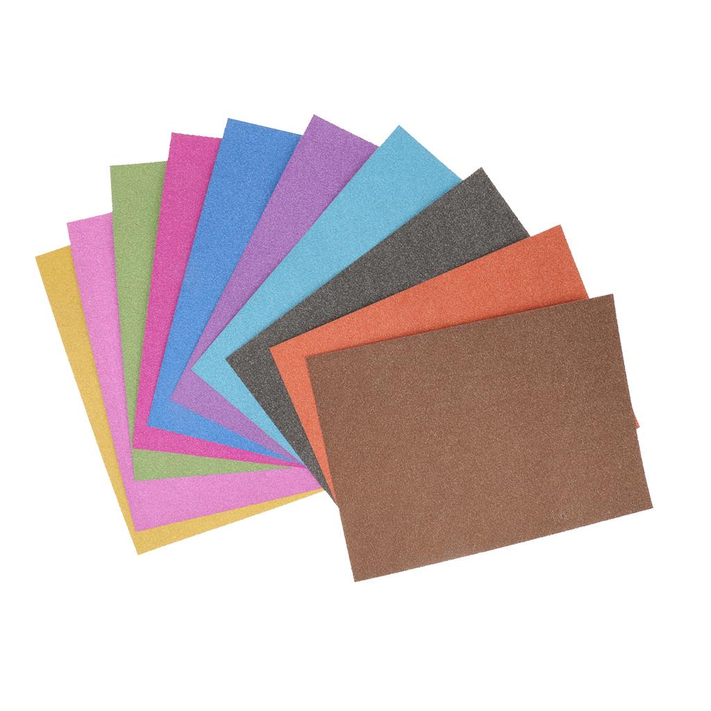10 Tờ/Gói A4 Lấp Lánh Cardstock Giấy Thủ Công Giấy Các Loại Màu Sắc