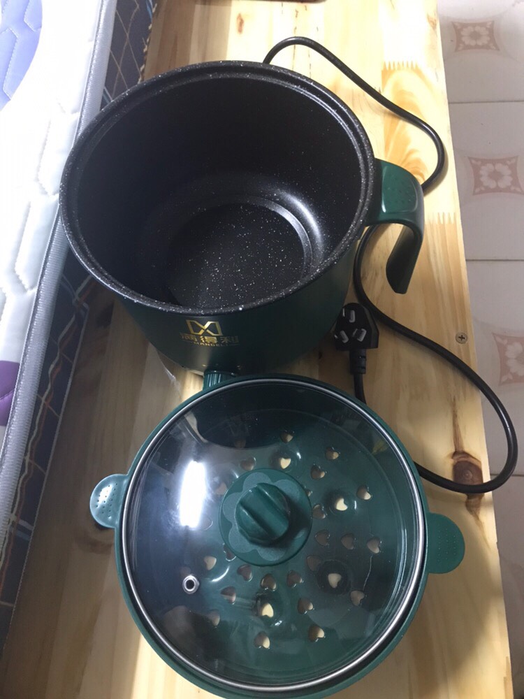 Ca Nấu Mì,Nồi Lẩu Mini Cầm Tay, Nấu Cơm Đa Năng Có Tay Cầm 1,8L - Nồi Lẩu Điện 2 Nấc Nhiệt Mẫu Mới 2021 Kèm Giá Hấp