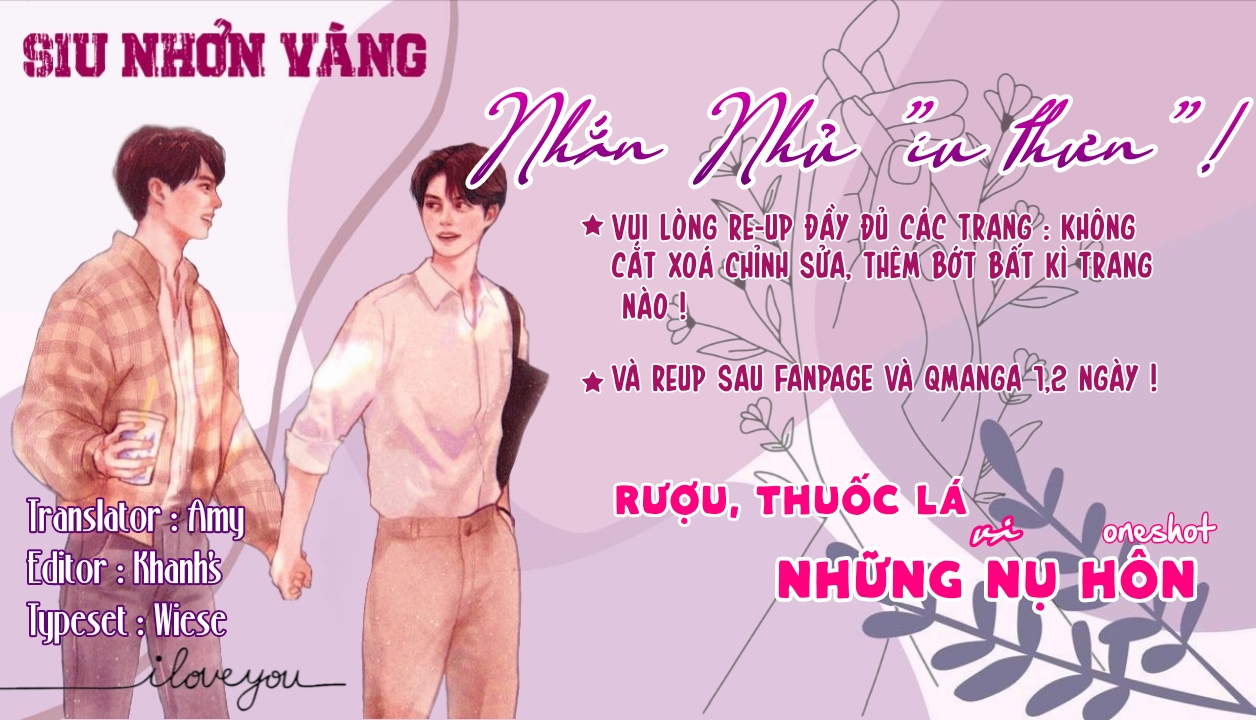 rượu, thuốc lá và những nụ hôn chapter 0 1