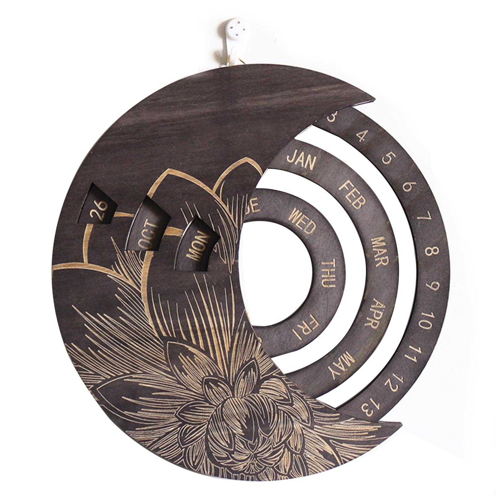 Lịch gỗ Treo tường Lịch vạn niên Trang trí cho Văn phòng Nhà hàng