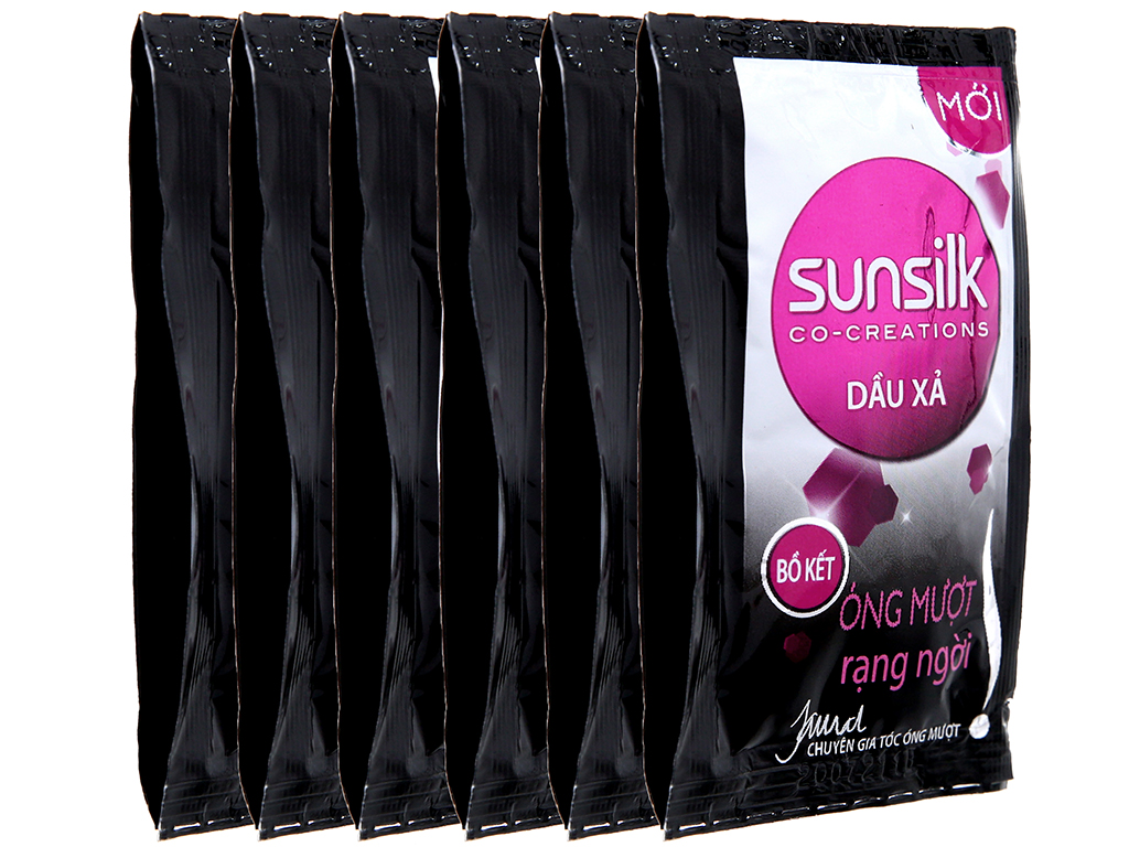 Dầu xả Sunsilk Óng mượt rạng ngời Dây 12 gói