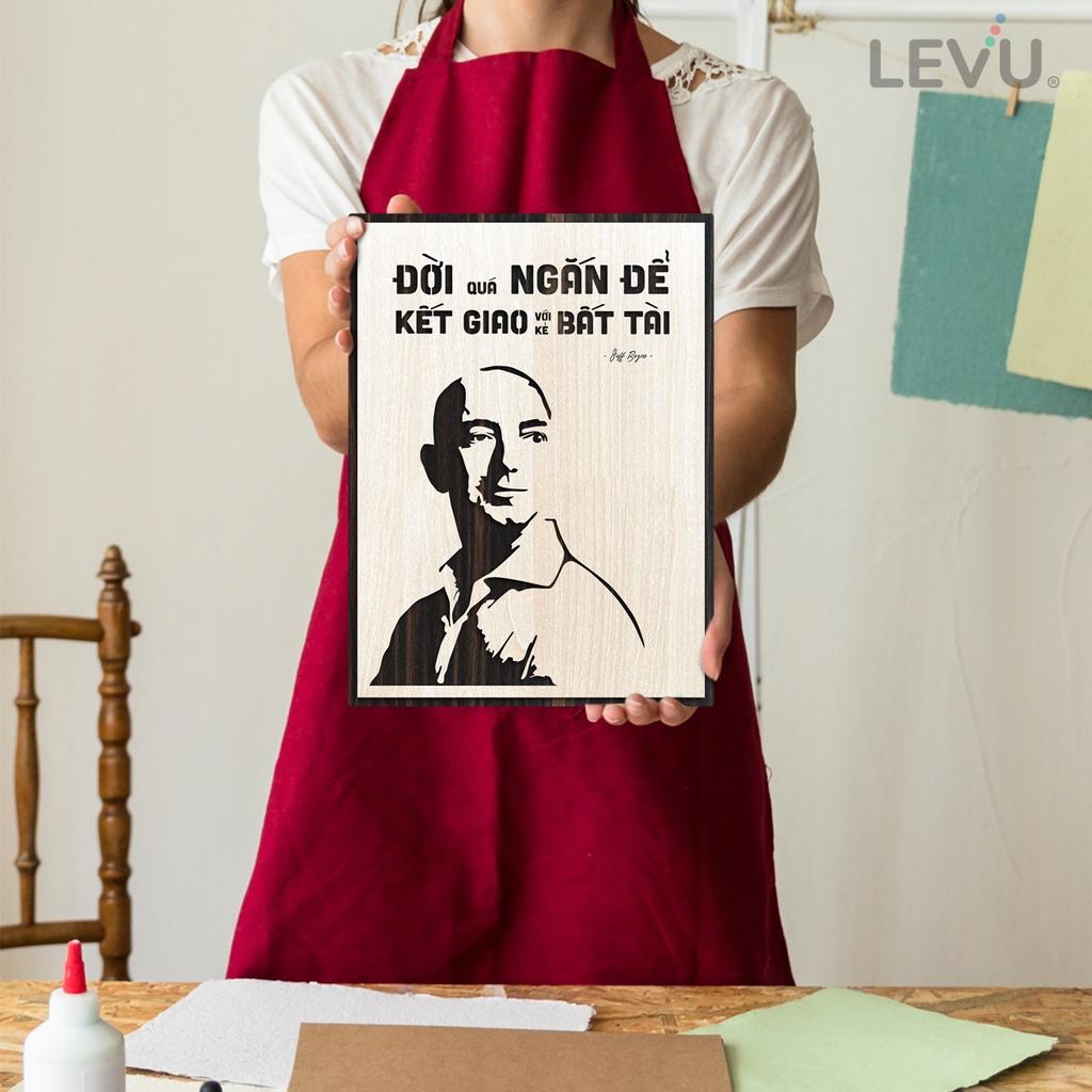 Tranh status ngắn gọn về lời khuyên của Jeff Bezos ý nghĩa LEVU NT11