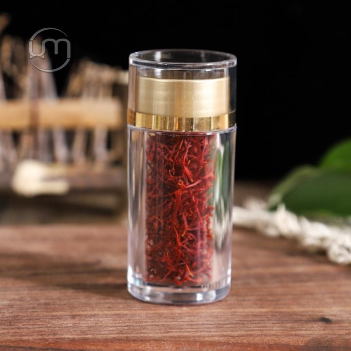 (9)3.2*10.5cm- Ống nhựa đựng saffron, đông trùng hạ thảo,...loại nhựa dày, đẹp