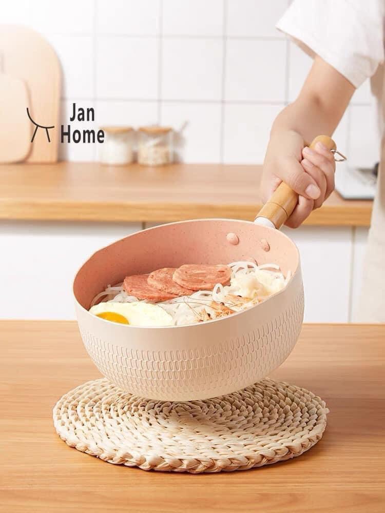 CHẢO ĐÁ HÀN 18CM MÀU SẮC - SẴN 3 MÀU