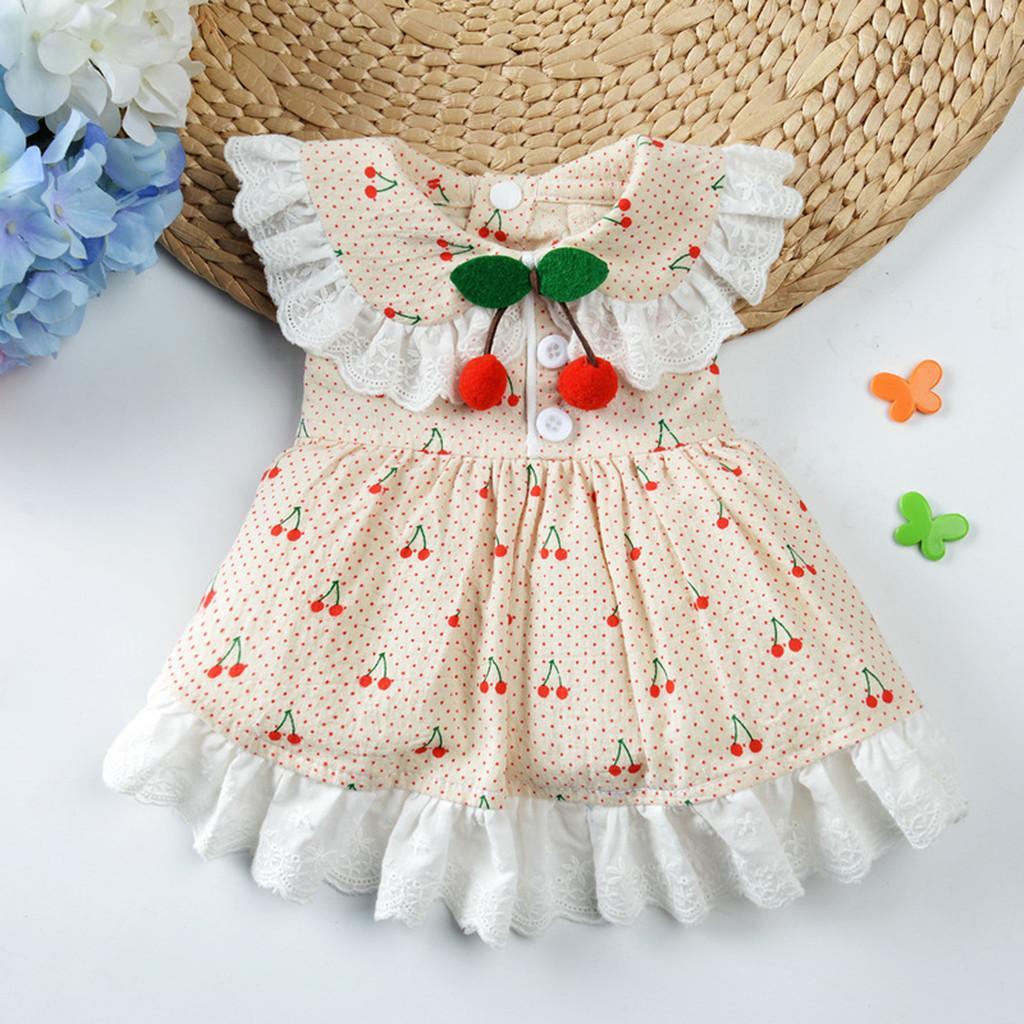 Cute Pet Dog Puppy Dress Clothes Dog Princess Summer Dress