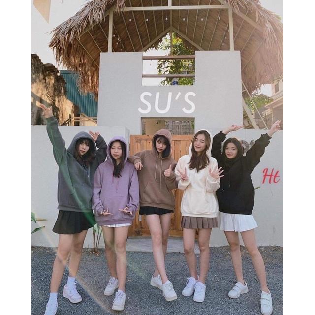 Áo hoodie Cotton Trơn màu mới H2A