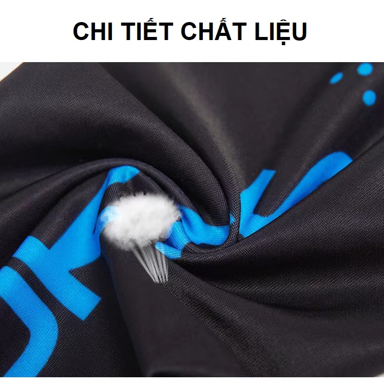 Combo Khăn ống cổ và găng tay chống nắng chống lạnh vải thun thoáng mát thích hợp cả nam và nữ UPF50+ Đen Cấp