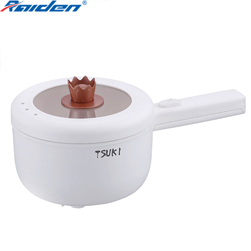 Nồi điện mini đa năng 700W Tsuki TS6332 có tay cầm, dung tích 1.6L nấu cơm, lẩu, hấp, nấu canh rất tiện lợi - Hàng chính hãng