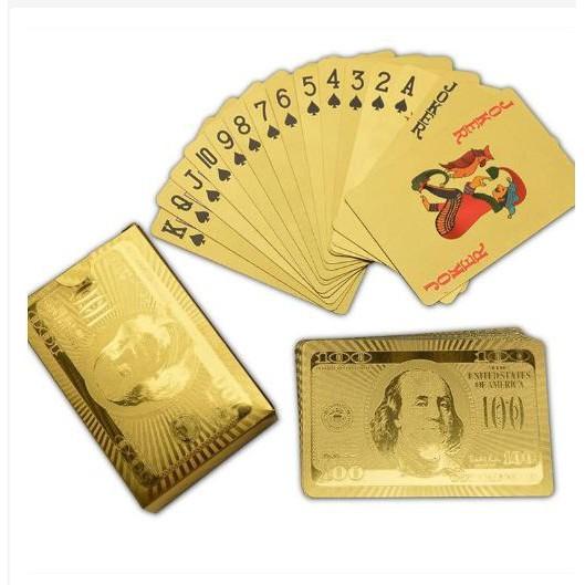 Bộ bài poker mạ vàng cao cấp