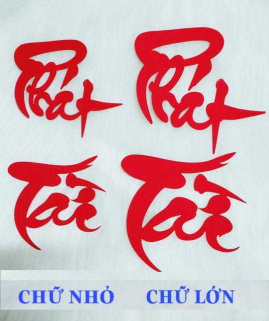 Combo Chữ dán trái cây Tết