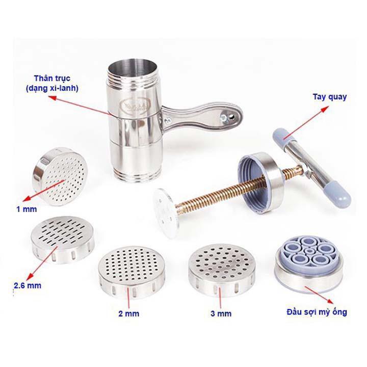 Khuôn làm bún tươi, mì tươi inox 5 đầu