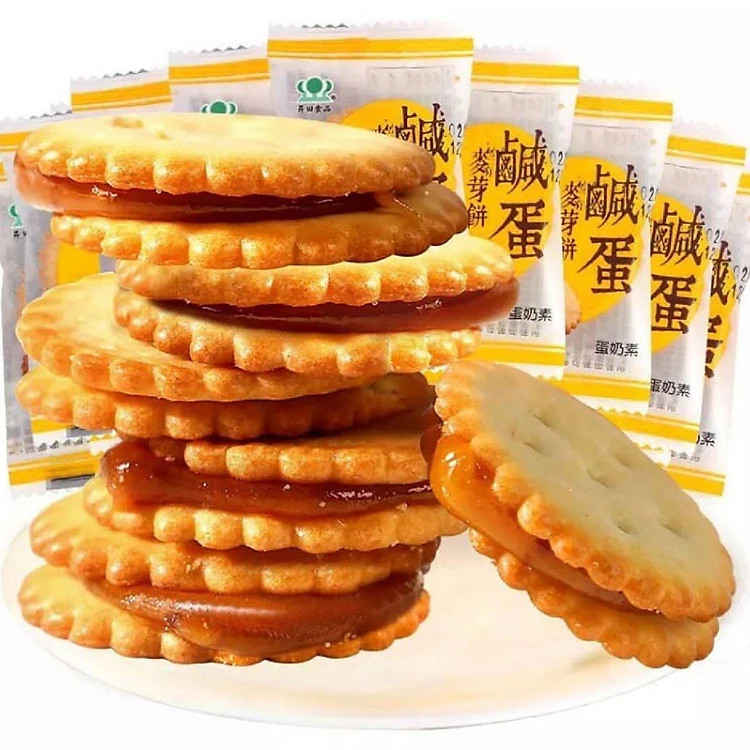 Bánh quy trứng muối Đài Loan 500g CHÍNH HÃNG