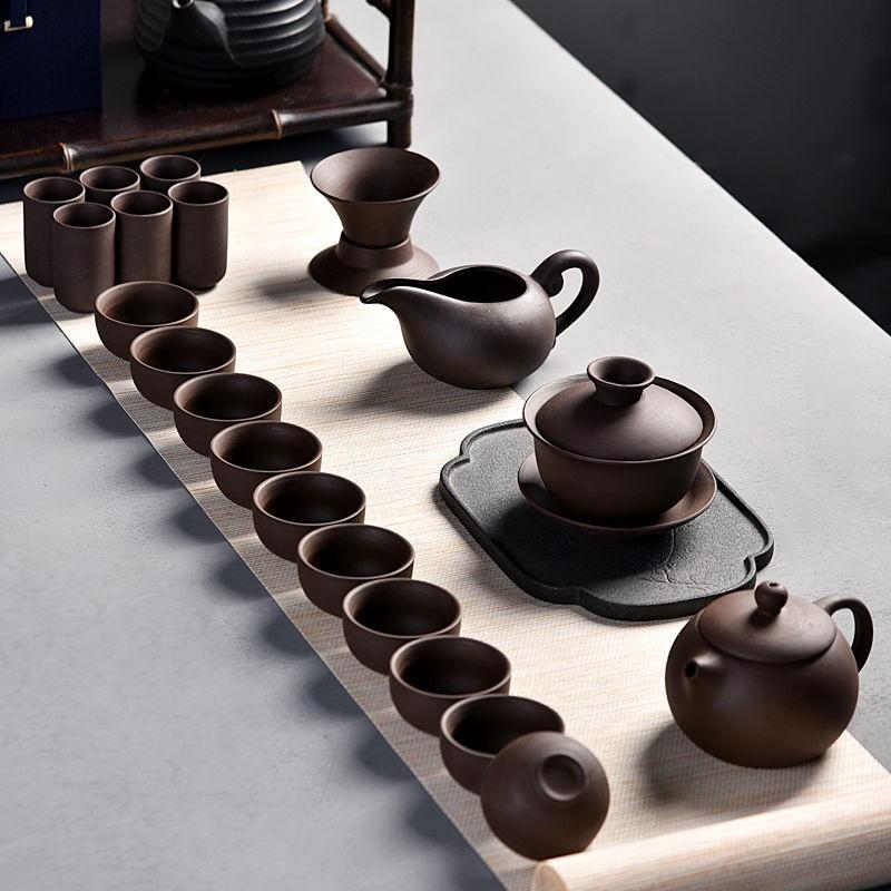 Bộ bàn trà điện đa năng thông minh mẫu mới 2022 - Bàn đen ấm chén tử sa đen
