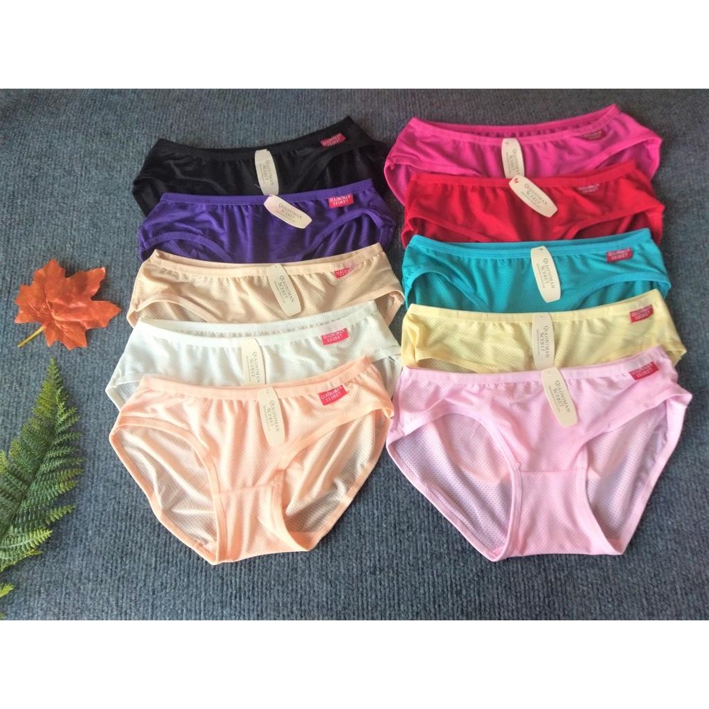 Combo 10 Quần lót nữ thun lạnh thông hơi