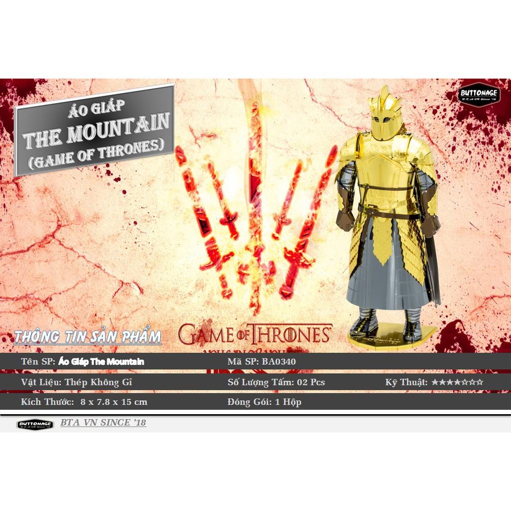 Mô Hình Lắp Ráp 3d Áo Giáp The Mountain - Game of Thrones