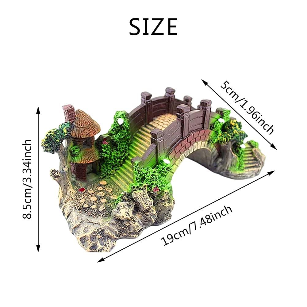 Trang trí hồ cá, trang trí cảnh quan cầu nhựa cá Cá trang trí trang trí cảnh quan cho cá, tôm, hồ cá, sân thượng, ao cá