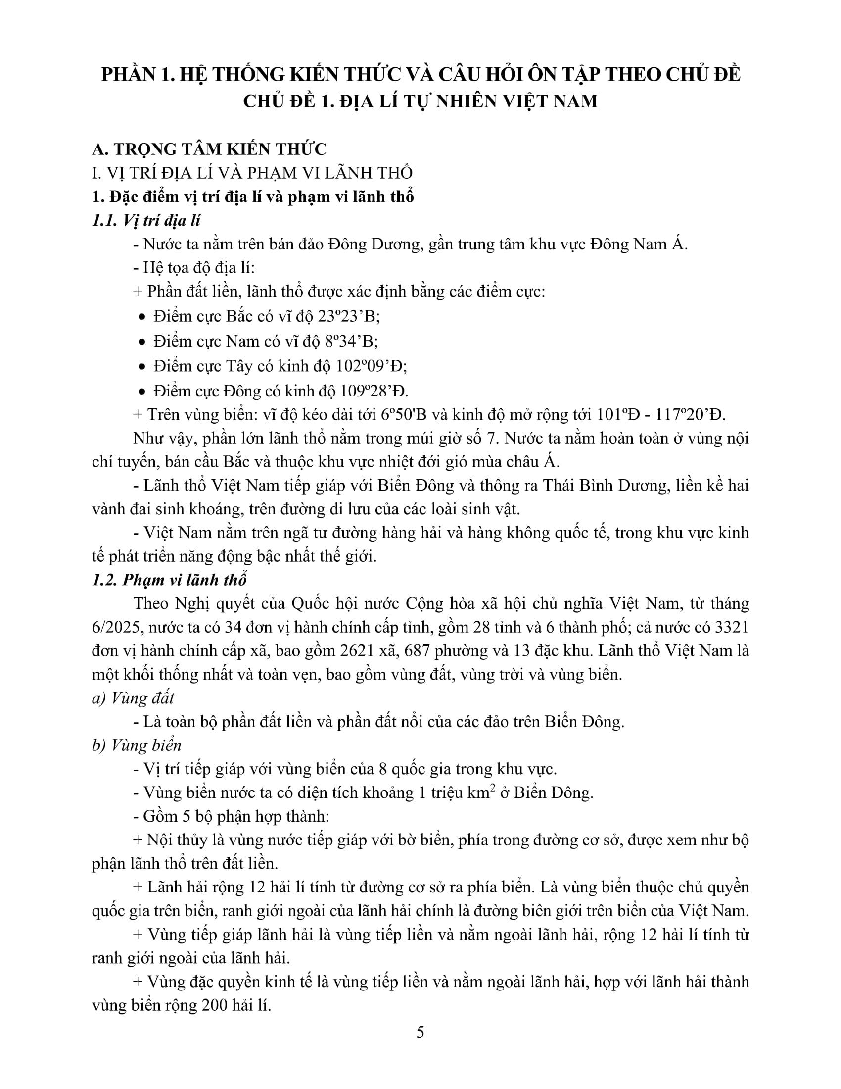 Sách - Ôn Luyện Thi Tốt Nghiệp THPT Theo Chương Trình GDPT Mới - Môn Địa Lí