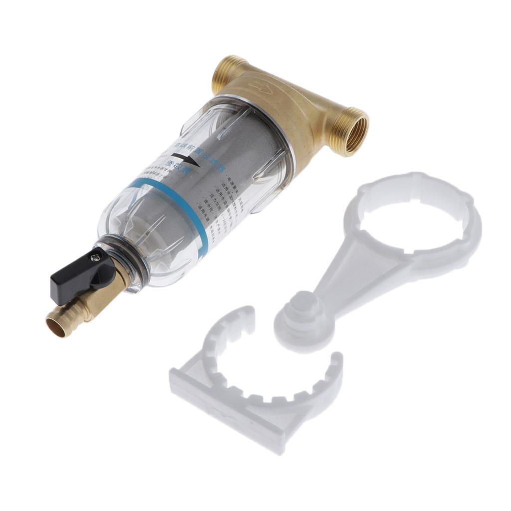2X Water Filtration System Spin Down Sediment Water Filter 40 Micron 0.75inch