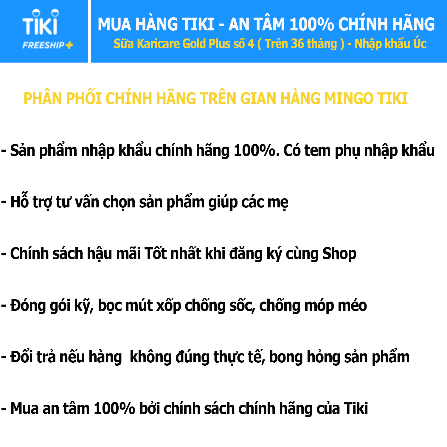 Sữa Karicare Gold Plus số 4 ( Trên 36 tháng ) - Nhập khẩu Úc