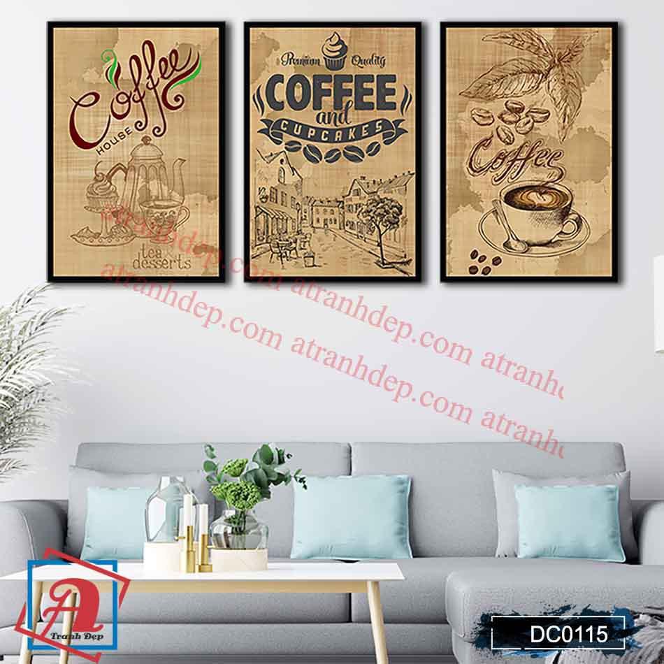 Tranh canvas treo tường Decor Tranh treo quán cafe 02 – DC115