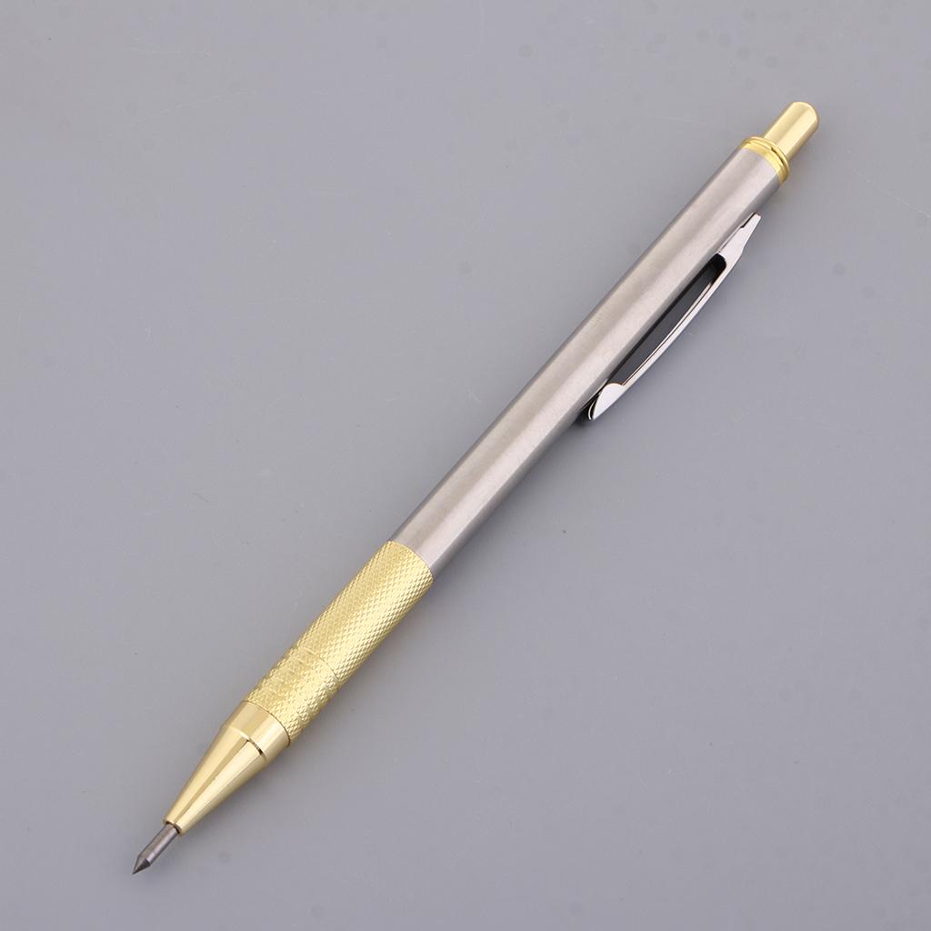2xTungsten Carbide Scriber Pen Engraving Tool for Metal Glass Ceramic 2 gold