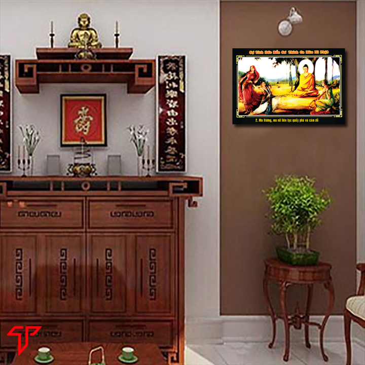 Tranh phật giáo trang trí nhà cửa nhiều mẫu phật adida, tam thánh, phật tổ, quan thế âm bồ tát, Tranh Phật Giáo Phật Thích Ca Mâu Ni 2063