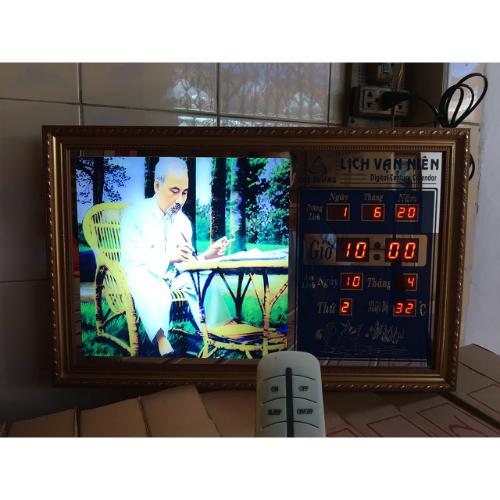 Đồng hồ lịch vạn niên Cát Tường 55617_Có 2 loại (Không remote đèn và Có remote đèn)