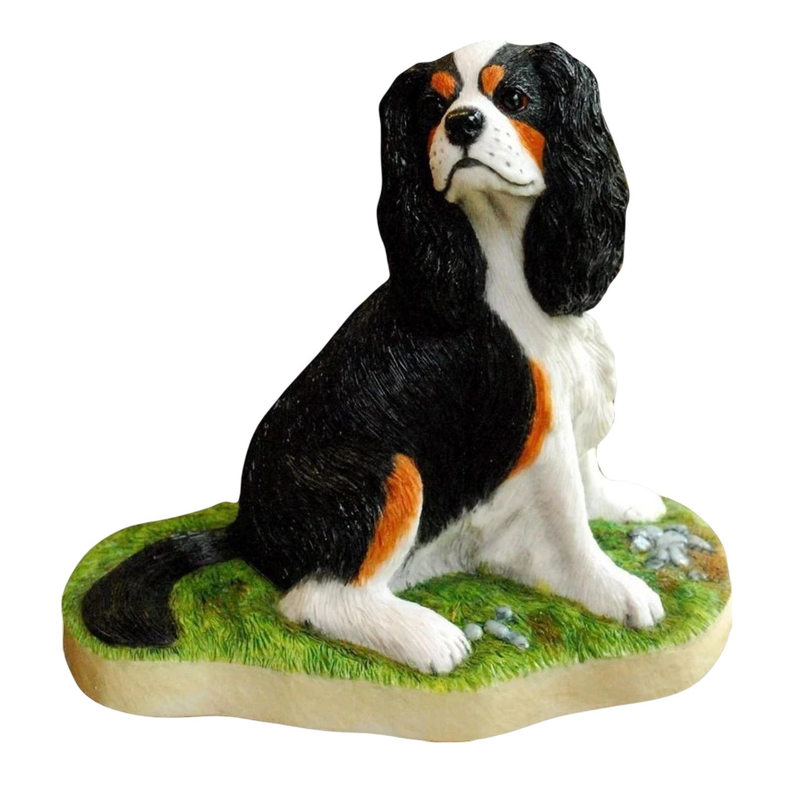 Adorable  Dog Statue Figurine for Park Patio