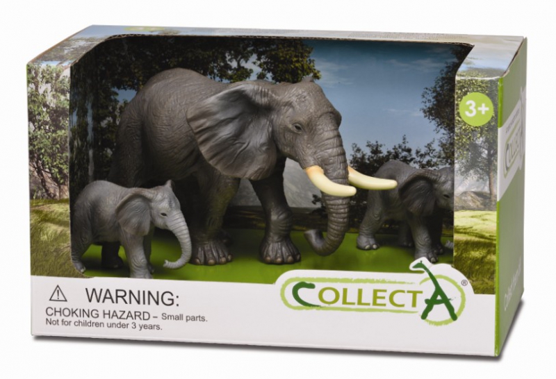 Bộ đồ chơi mô hình 3 Động vật Hoang dã- 3Pcs Wild Life Open Boxed Set , hiệu: CollectA, mã HS 9655150[89151] -  Chất liệu an toàn cho trẻ - Hàng chính hãng
