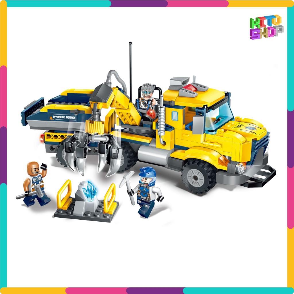 Đồ Chơi Xếp Hình Thông Minh Cho Trẻ Từ 6 Tuổi Qman 2407 - Xe Vận Chuyển Kyanite 309 Mảnh Ghép