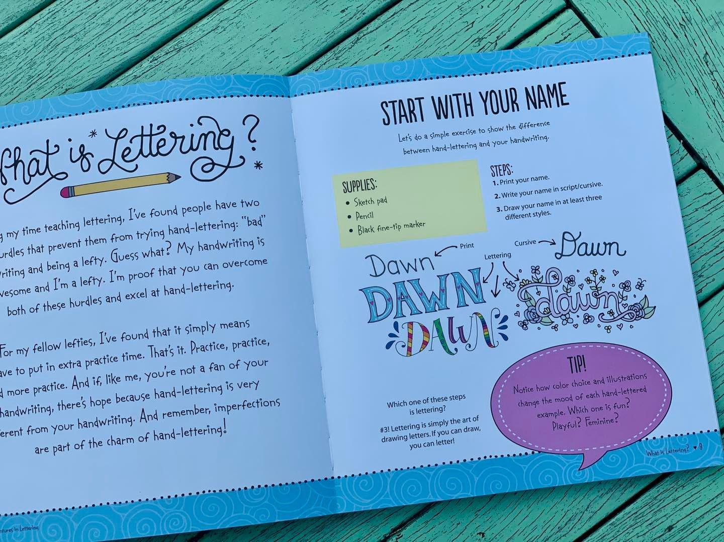 Adventures in Lettering : 40 exercises &amp; projects to master your hand-lettering skills