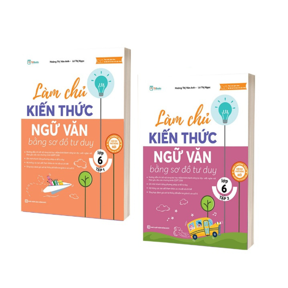 Sách - Làm chủ kiến thức Ngữ văn bằng sơ đồ tư duy Lớp 6