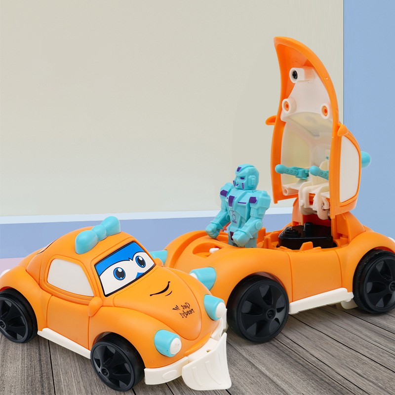 Đồ chơi ô tô biến hình robot chạy đà, màu sắc bắt mắt , chất liệu an toàn dành cho bé