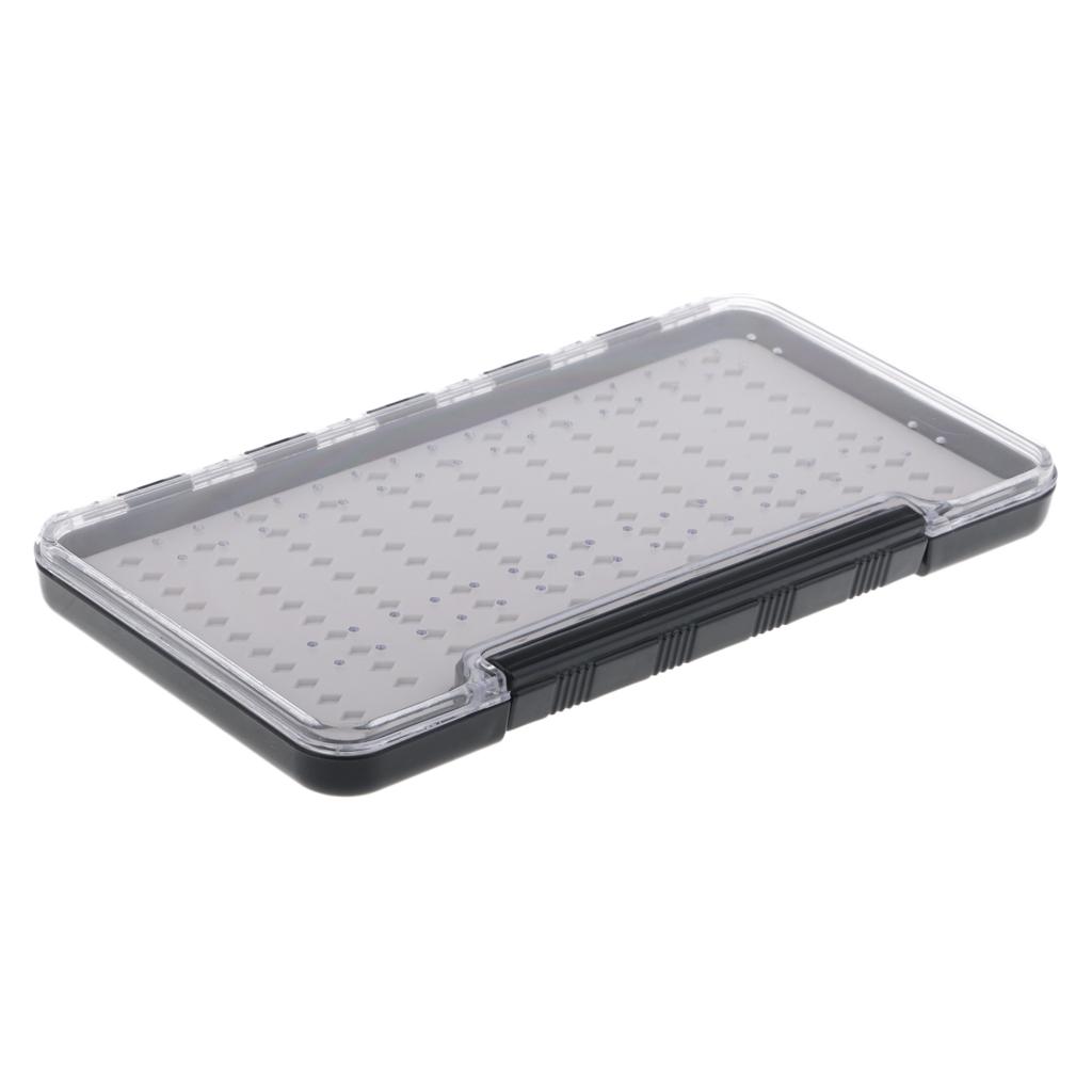 Fly Fishing Box Box Slit Silicone Component Slim Box Clear Lid